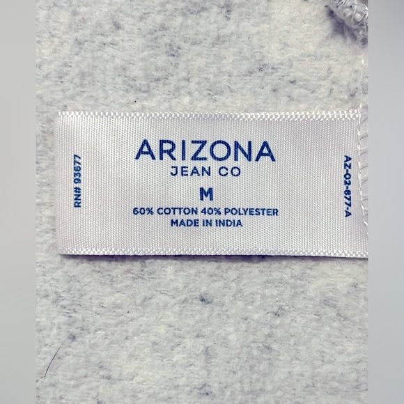 Arizona Jean Co Full-Zip Hoodie Medium Mens Heathered Gray - Picture 2 of 8